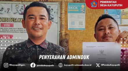 PENYERAHAN ADMINDUK